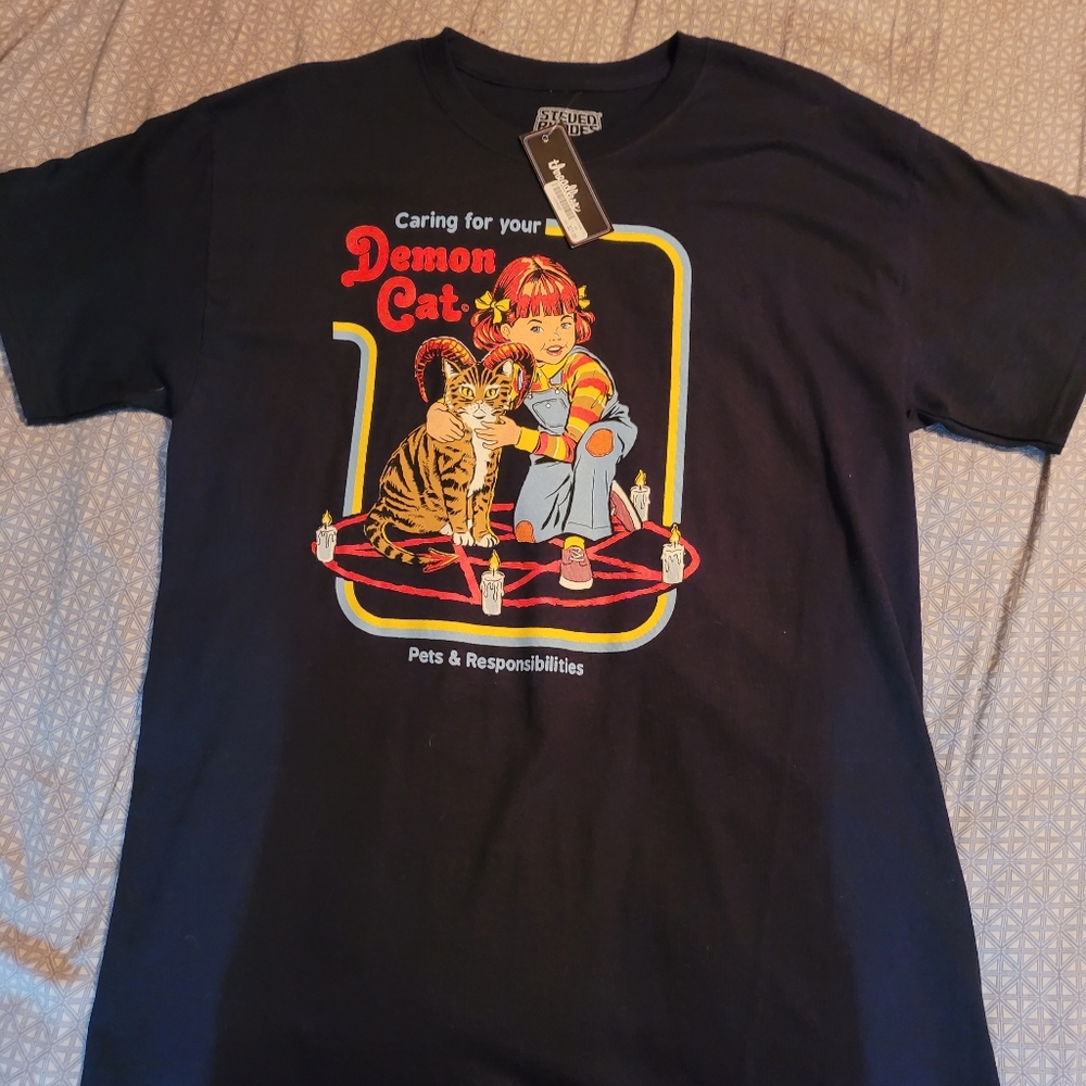 Caring for your Demon cat Steven Rhodes shirt